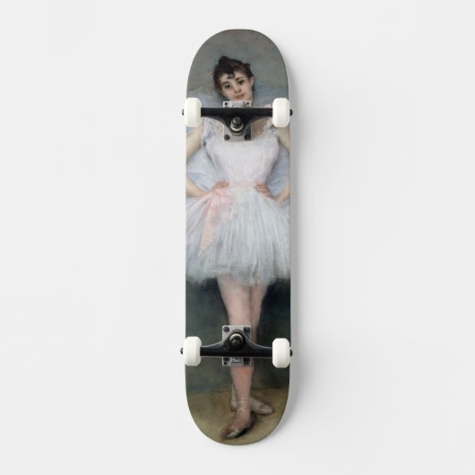 Portret van een jonge Ballerina Persoonlijk Skateboard (Voorkant)