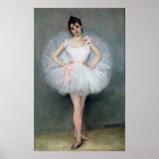 Portret van een jonge Ballerina Poster (Voorkant)