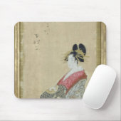 Portret van een jonge hoffesan muismat (Met muis)