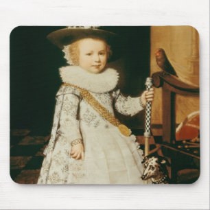 Portret van een jonge jongen muismat