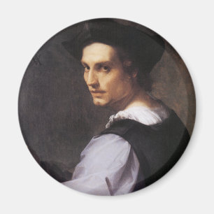 Portret van een jonge man magneet