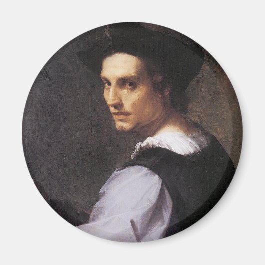 Portret van een jonge man magneet (Voorkant)
