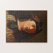 "Portret van een jonge Maori-vrouw met Moko" Legpuzzel (Horizontaal)