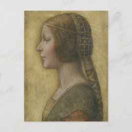 Portret van een jonge verloofde door Leonardo da V Briefkaart
