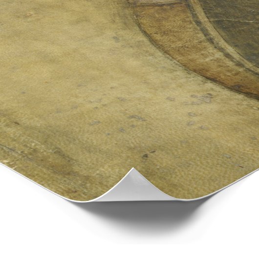 Portret van een jonge verloofde door Leonardo da V Poster (Hoek)