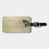 Portret van een jonge vrouw, 1896-1997 bagagelabel (Voorkant horizontaal)