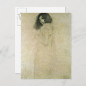 Portret van een jonge vrouw, 1896-1997 briefkaart (Voorkant / Achterkant)