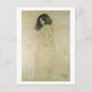 Portret van een jonge vrouw, 1896-1997 briefkaart