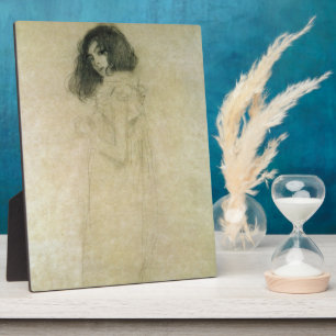 Portret van een jonge vrouw, 1896-1997 fotoplaat