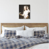 Portret van een Jonge Vrouw als Vestal Virgin Canvas Afdruk (Insitu (Slaapkamer))