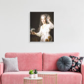 Portret van een Jonge Vrouw als Vestal Virgin Canvas Afdruk (Insitu (Woonkamer))