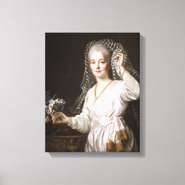 Portret van een Jonge Vrouw als Vestal Virgin Canvas Afdruk