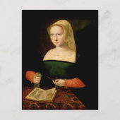 Portret van een jonge vrouw briefkaart (Voorkant)