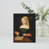 Portret van een jonge vrouw briefkaart (Staand voorkant)