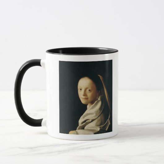 Portret van een jonge vrouw, c.1663-65 mok (Links)