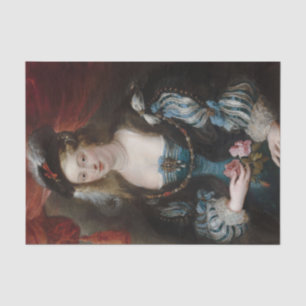 Portret van een jonge vrouw door Peter Paul Rubens Tissuepapier
