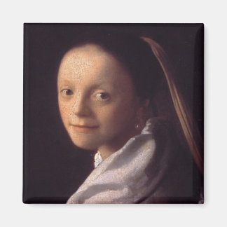 Portret van een jonge vrouw magneet