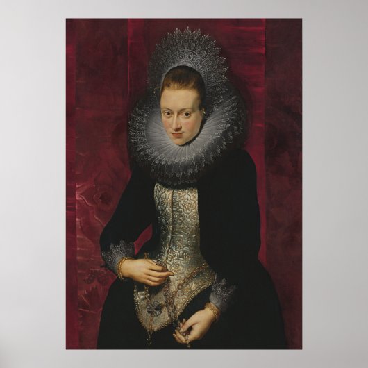 Portret van een jonge vrouw poster (Voorkant)