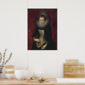 Portret van een jonge vrouw poster (Keuken)