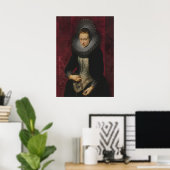 Portret van een jonge vrouw poster (Thuiskantoor)