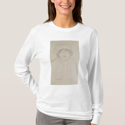 Portret van een jonge vrouw t-shirt (Voorkant)
