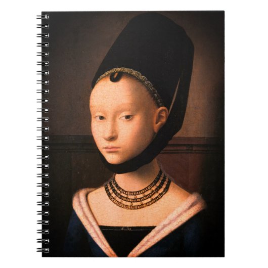 Portret van een jonge vrouw (van Petrus Christus) Notitieboek (Voorkant)