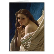 Portret van een jonge vrouw van Pierre Auguste Cot