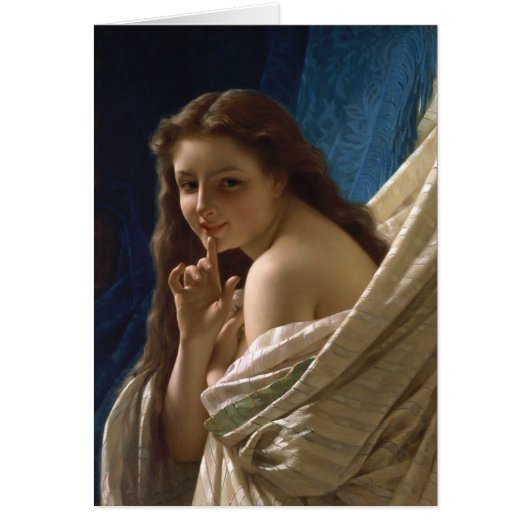 Portret van een jonge vrouw van Pierre Auguste Cot (Voorkant)
