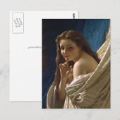 Portret van een jonge vrouw van Pierre Auguste Cot Briefkaart (Voorkant / Achterkant)