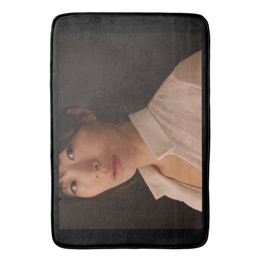 Portret van een jongedame badmat (Voorkant Verticaal)