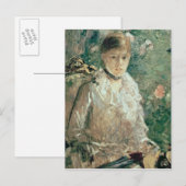 Portret van een jongedame briefkaart (Voorkant / Achterkant)