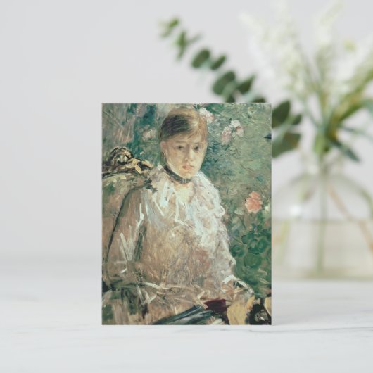 Portret van een jongedame briefkaart (Staand voorkant)