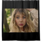 Portret van een jongedame douchegordijn (Voorkant)