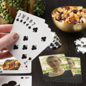 Portret van een jongedame pokerkaarten (Insitu)