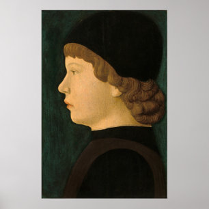Portret van een Jongen - Noord-Italiaanse Fijne Ku Poster