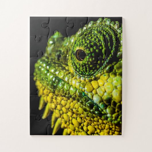 Portret van een kameleon legpuzzel (Verticaal)