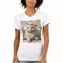 Portret van een kat in een pet.