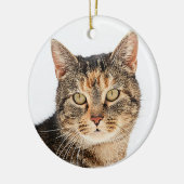 Portret van een kat keramisch ornament (Links)