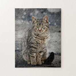 Portret van een kat legpuzzel