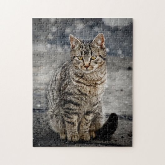 Portret van een kat legpuzzel (Verticaal)