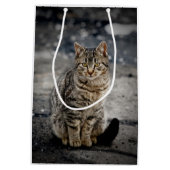 Portret van een kat medium cadeauzakje (Achterkant)