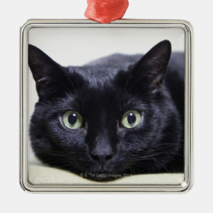 Portret van een kat metalen ornament