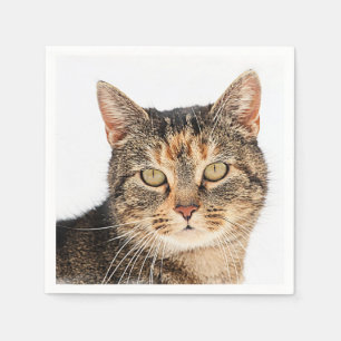 Portret van een kat servetten