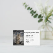 Portret van een kat visitekaartje (Staand voorkant)