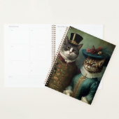 Portret van een kattenpaar in Fancy kleding Planner (Display)