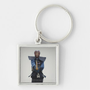Portret van een Kendo Fencer Sleutelhanger
