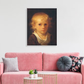 Portret van een kind canvas afdruk (Insitu (Woonkamer))