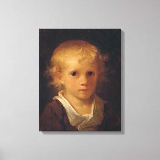 Portret van een kind canvas afdruk (Voorkant)