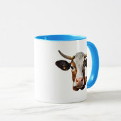 Portret van een koe. mok (Voorkant rechts)
