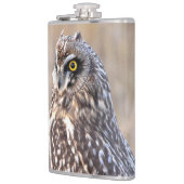 Portret van een korrelige hagel heupfles (Links)